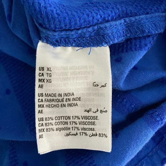 Style & Co. casual blue short sleeve top. - Picture 3 of 5